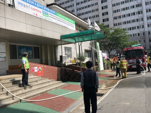 이미지 새창으로 크게보기 첨부 이미지 2-2018년 이용자 소방훈련, 교육 실시